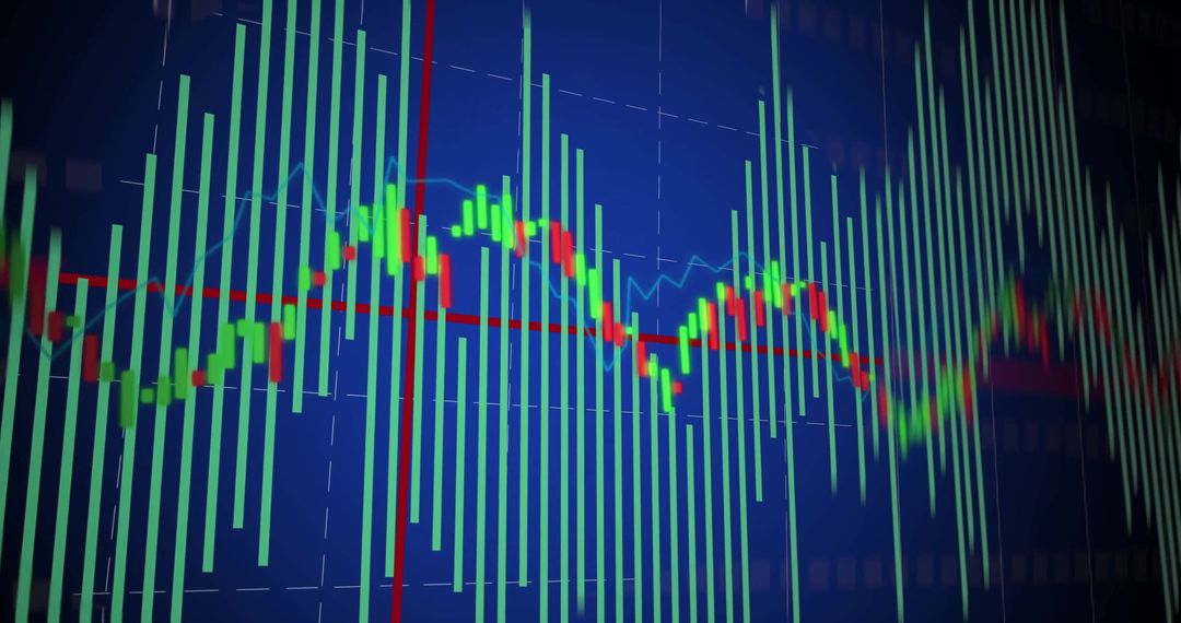 Financial Data Display with Dynamic Digital Graph