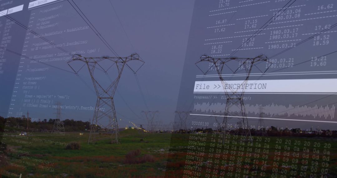 High-Voltage Power Lines and Digital Encryption Interface