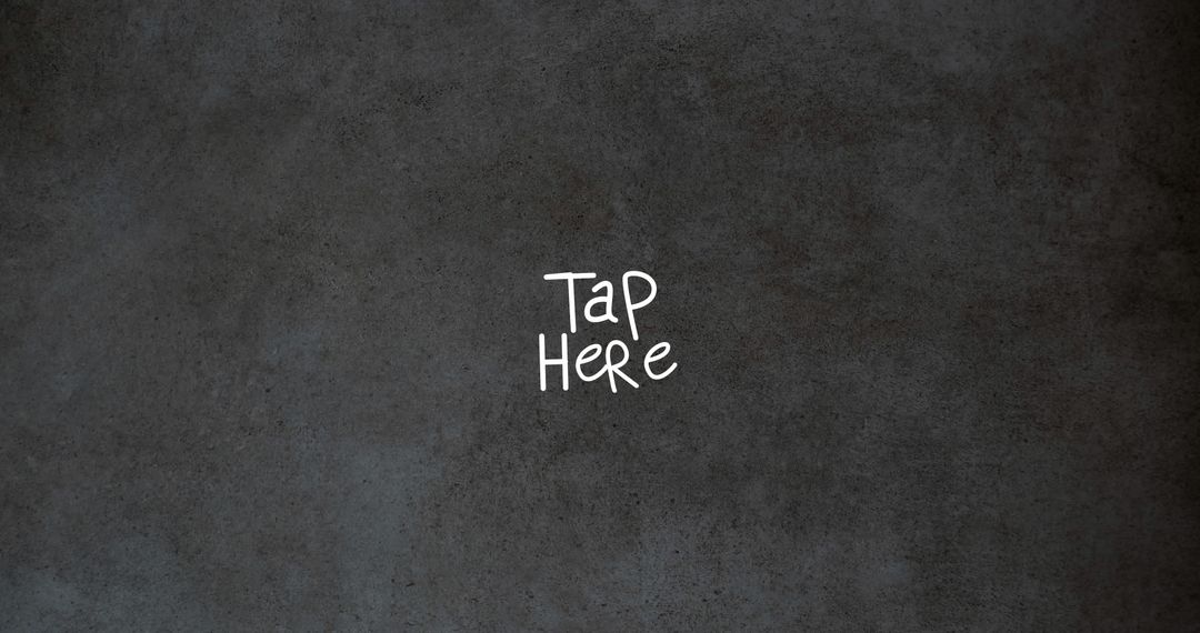 Interactive School Icons with Tap Here on Black Background