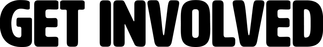 Transparent Get Involved Text Illustration