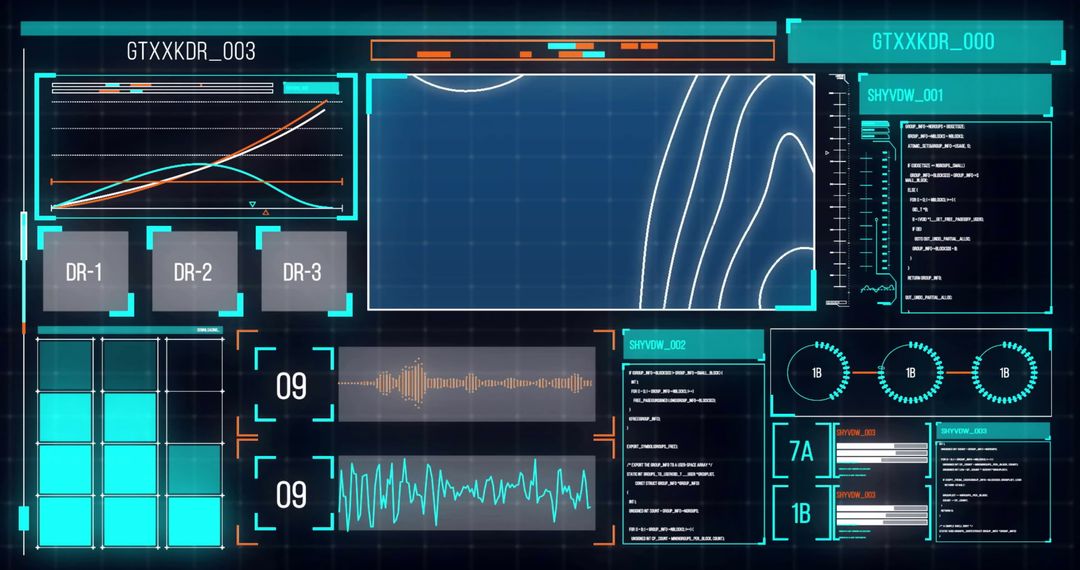 Digital data processing on computer interfaces and server operation