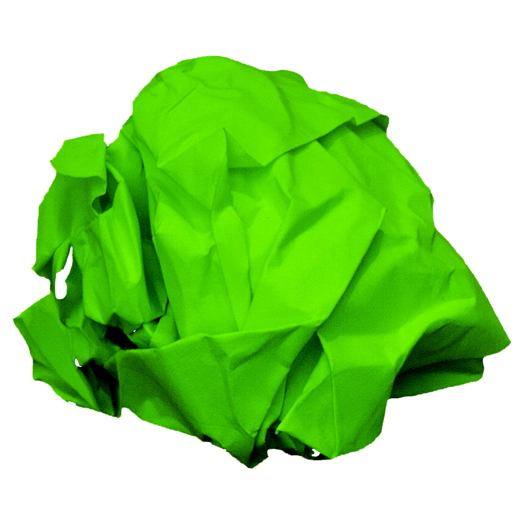 Green Crumpled Paper Isolated On Transparent Background - Download Free Stock Images Pikwizard.com