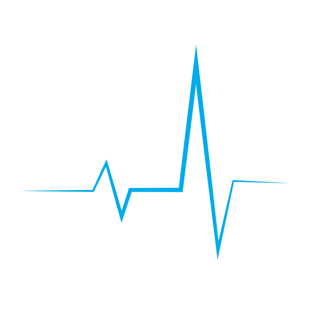 Transparent Graphic of Heartbeat Line Art