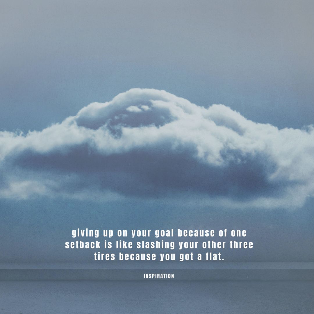 Inspiration Quote on Blue Sky and Cloud Background - Download Free Stock Templates Pikwizard.com