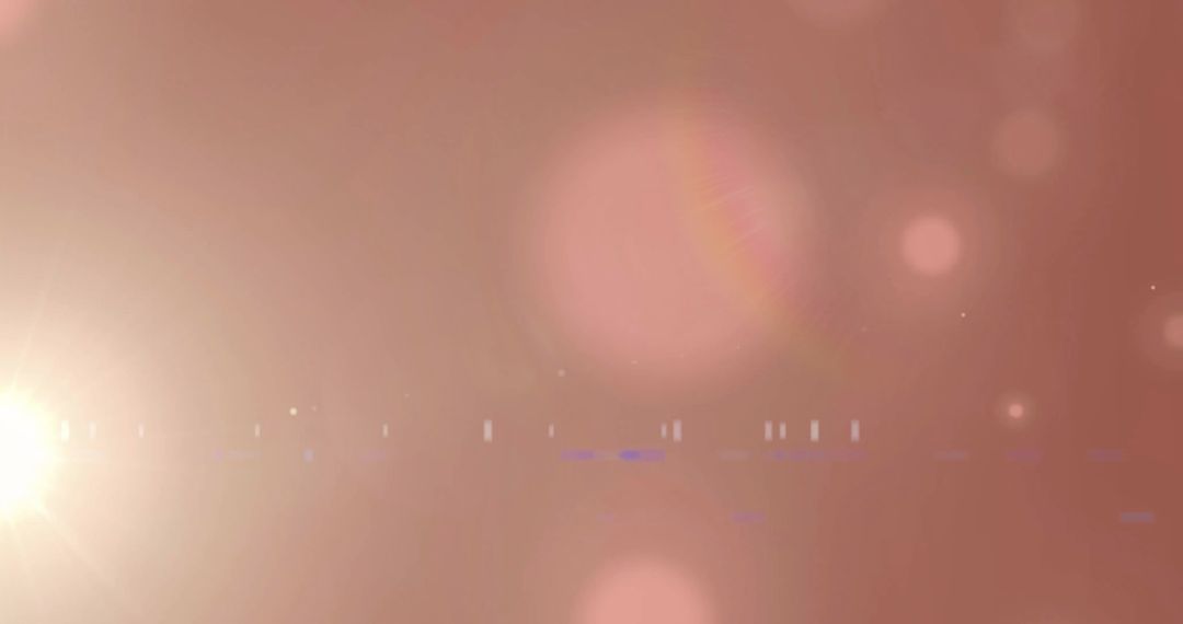 Bright Circular Bokeh Light Effects Against Dark Background