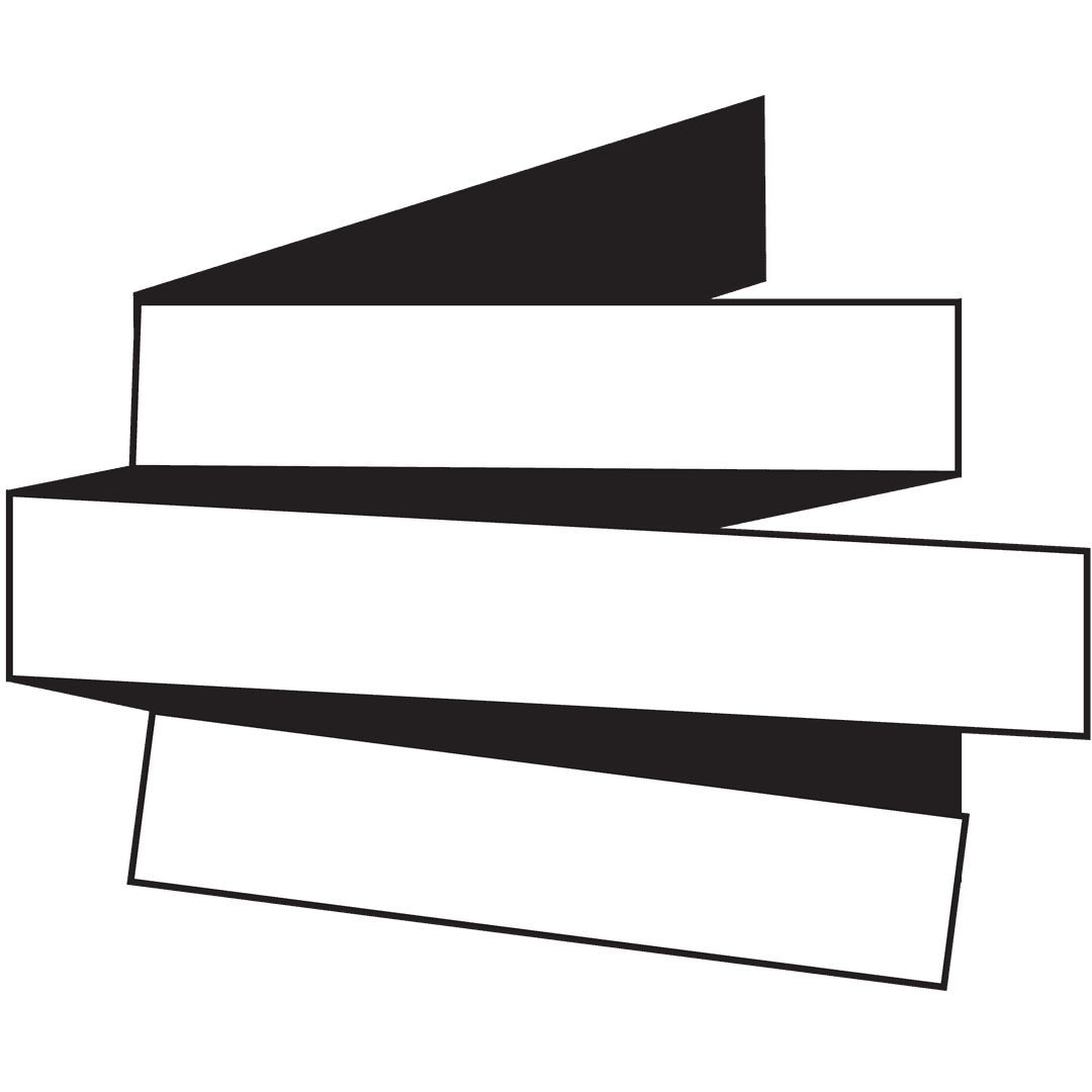 Abstract Black and White Geometric Shapes on Transparent Background