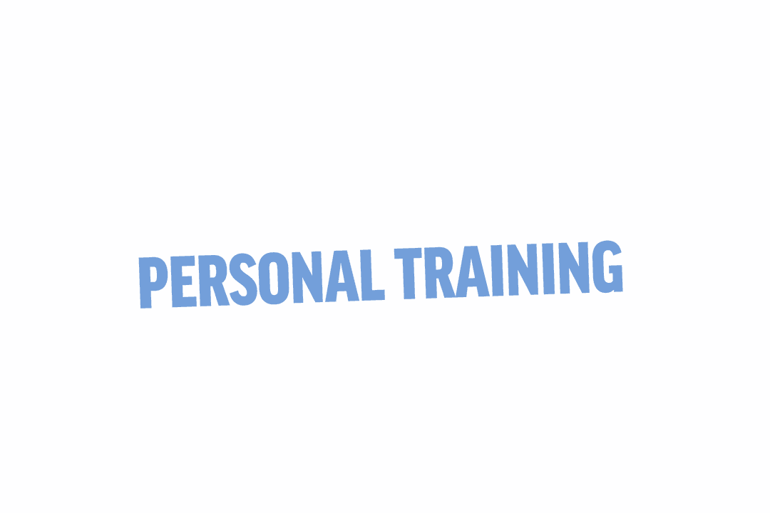 Personal Training Text on Transparent Background Isolated Vector