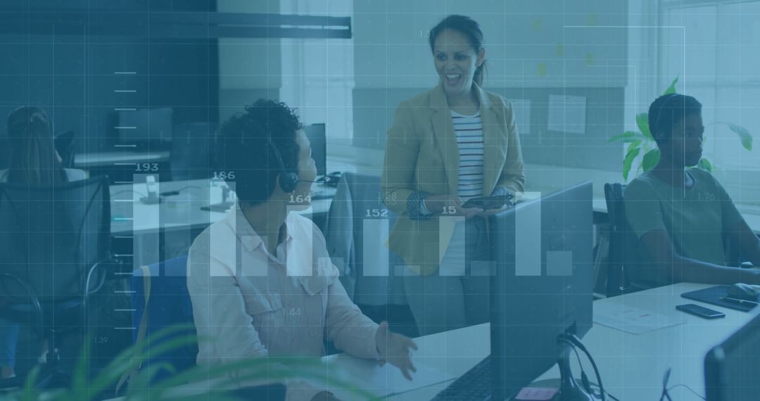 Team Warmly Engages in Productive Work Environment