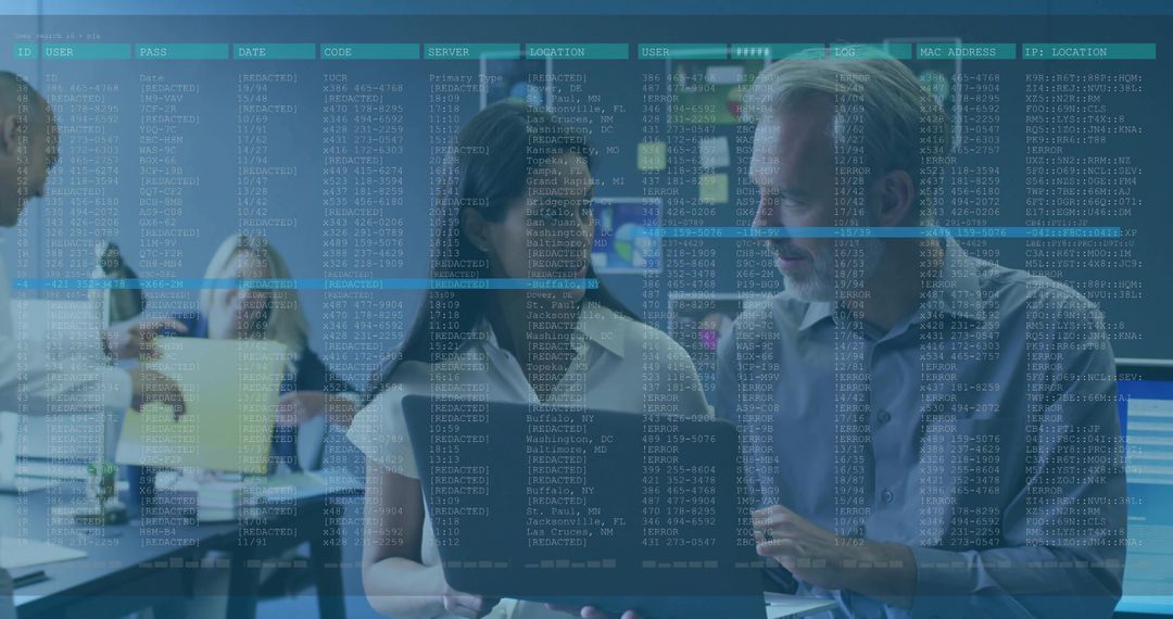 Mature Professionals Collaborating in Innovative Cybersecurity Environment