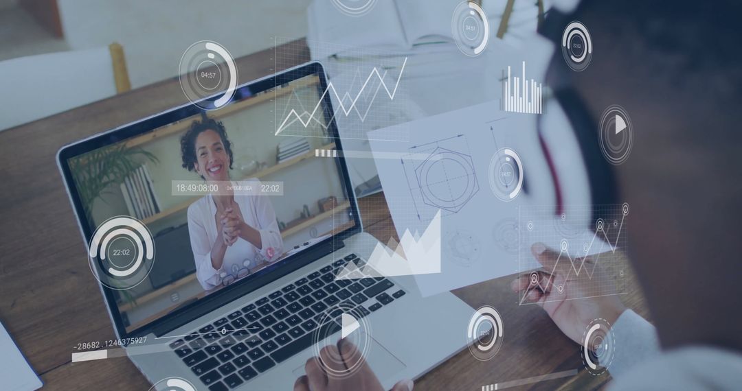 Online Learning with Digital Data Overlay for Interactive Education