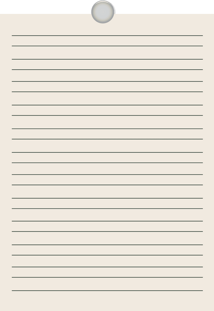 Transparent Paper with Clip Isolated on Clear Background for Branding