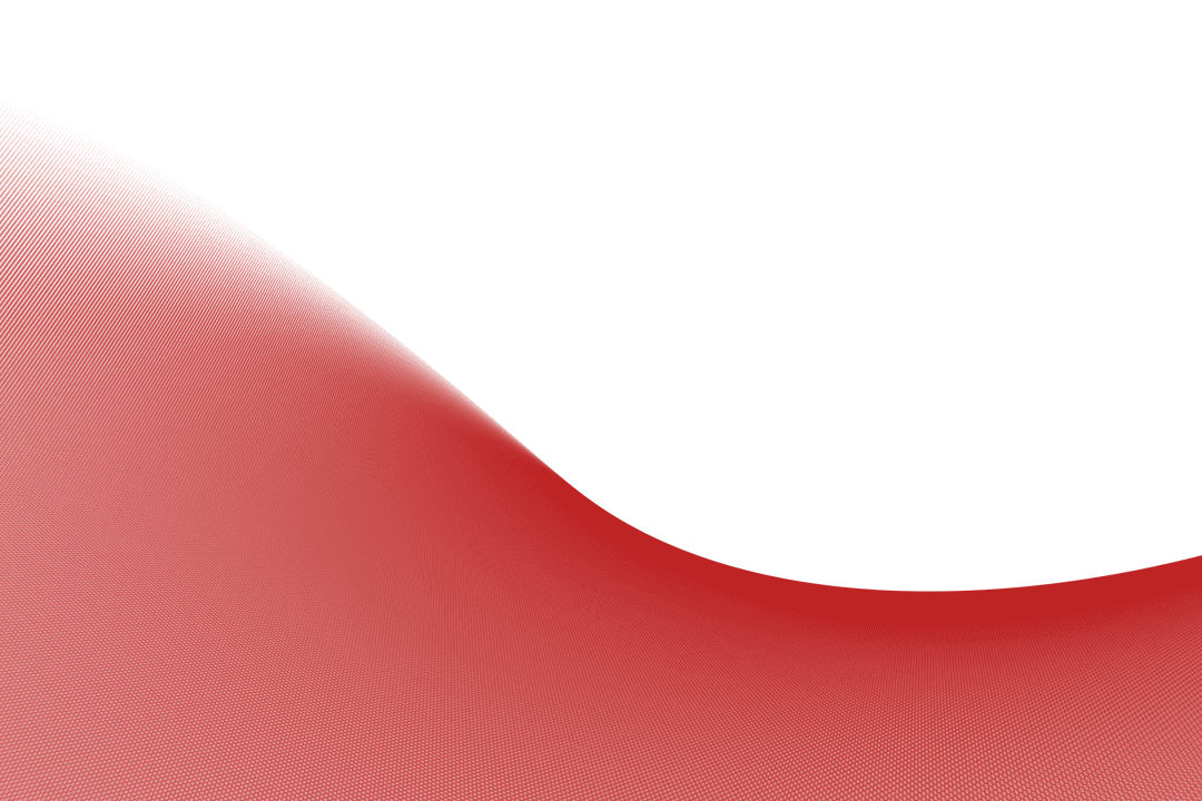 Dynamic Red Shape on Transparent Background for Copy Space