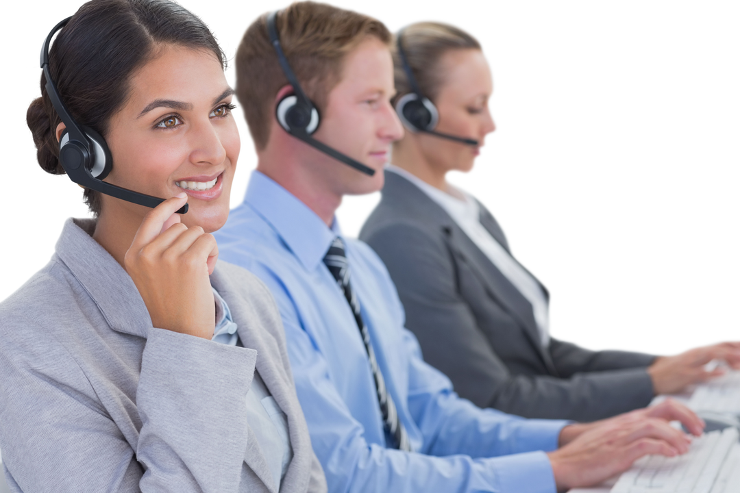 Transparent Call Center Team Engaging with Customers - Download Free Stock Images Pikwizard.com