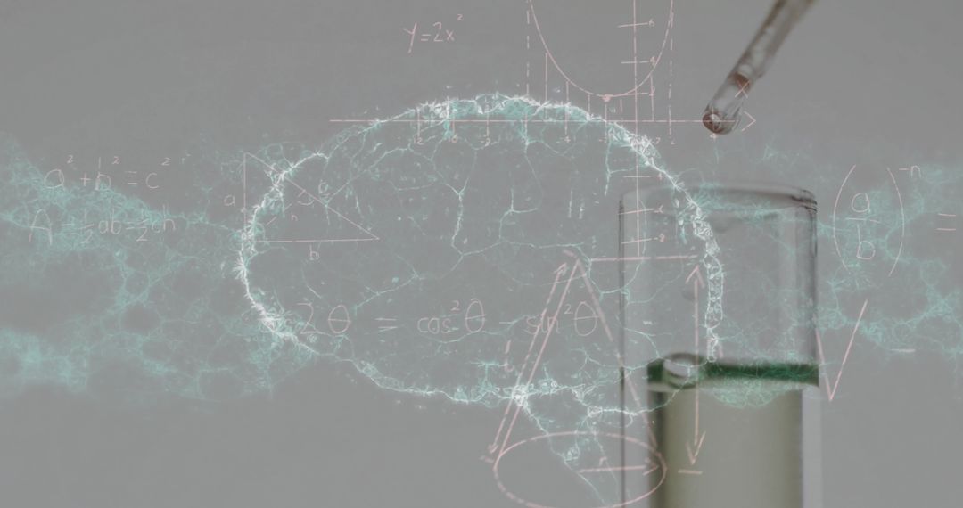 Scientific Data Visualization Overlaying Lab Experiment