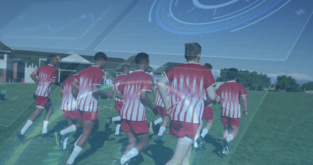 Football Team Training with Data Analytics Overlay
