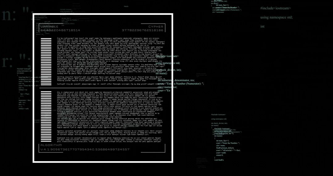 High-Tech Cipher Interface Hack with Digital Coding Display