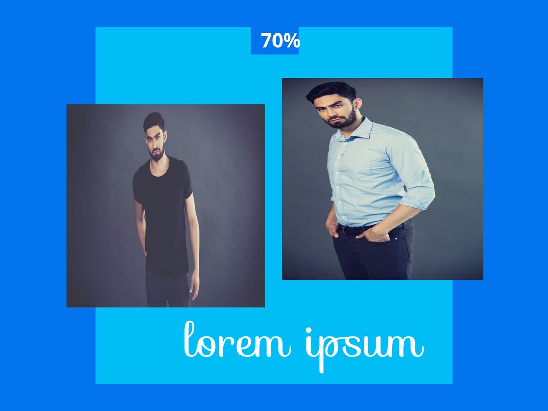 Double Portrait Layout for Professional Branding