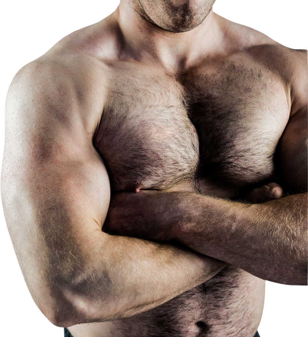 Muscular Bodybuilder with Arms Crossed Transparent Background - Download Free Stock Images Pikwizard.com