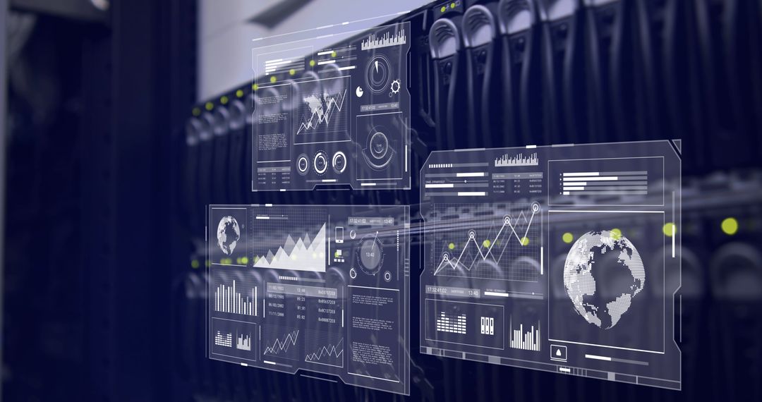 Digital interface with data analytics in server room