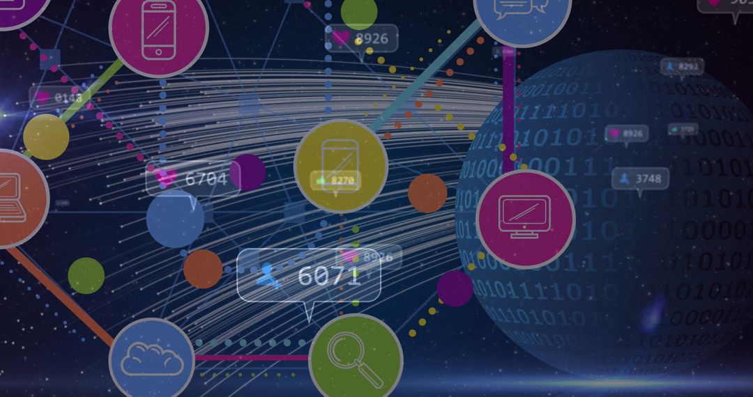 Digital Network Technology Communication Concept