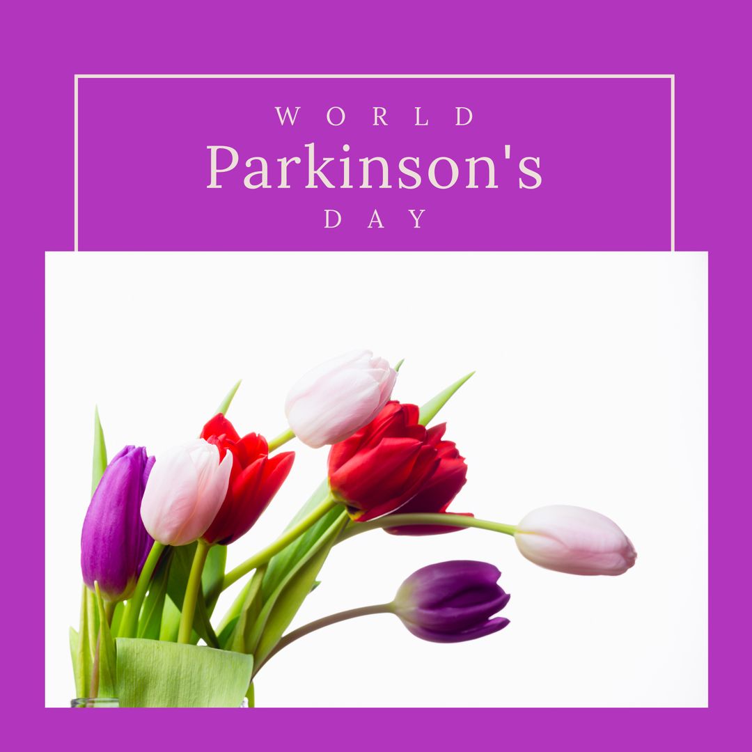 World Parkinson's Day Celebrated with Colorful Fresh Flowers - Download Free Stock Templates Pikwizard.com