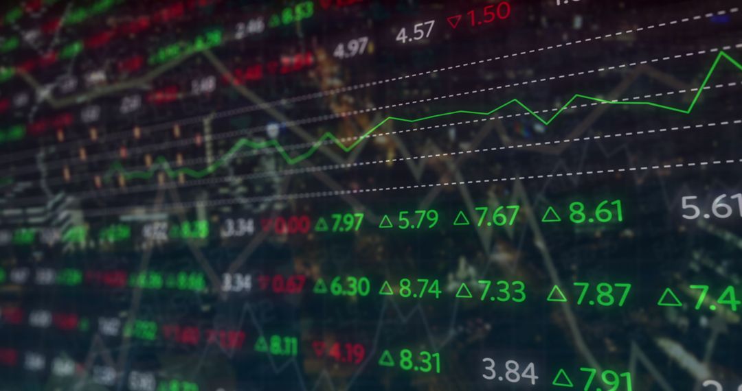 Dynamic Stock Market Chart Displaying Data Trends