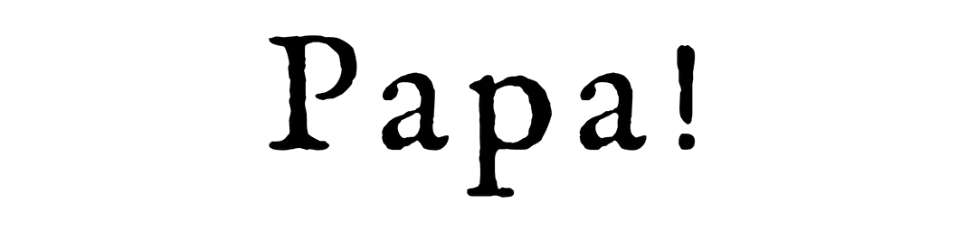 Digital PNG Illustration of Papa Text on Transparent Background