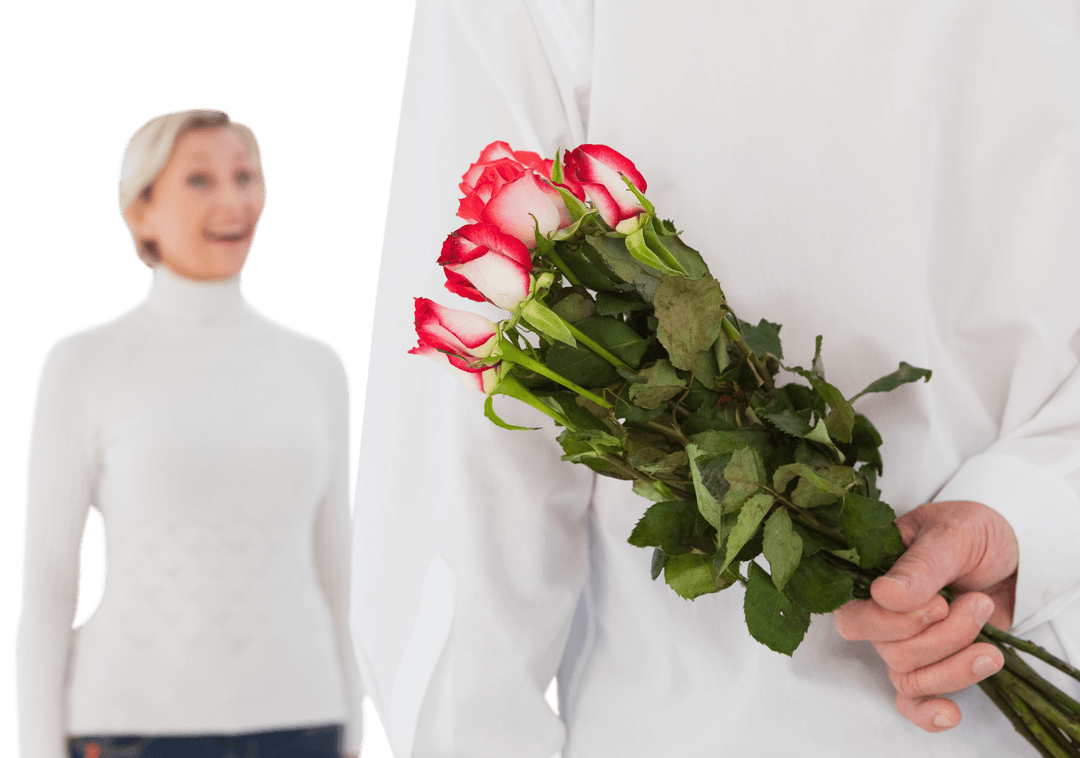 Hidden Roses Romantic Surprise with Transparent Background