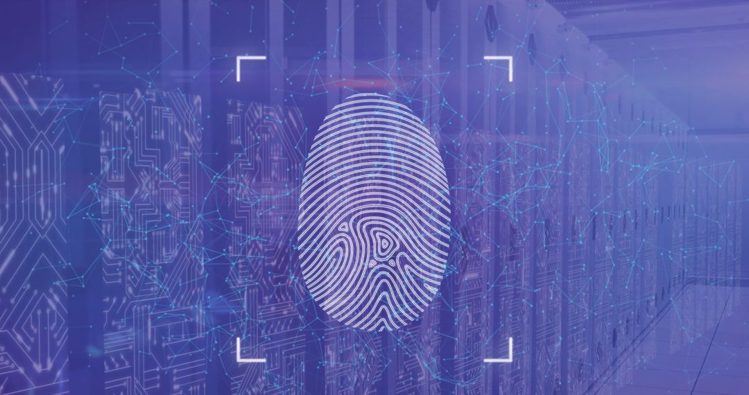 Fingerprint Recognition Technology in Cybersecurity Concept