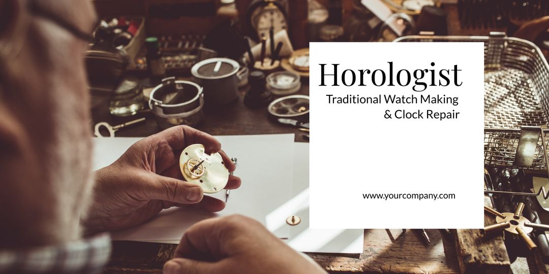 Horologist Focused on Vintage Watch Restoration Workshop