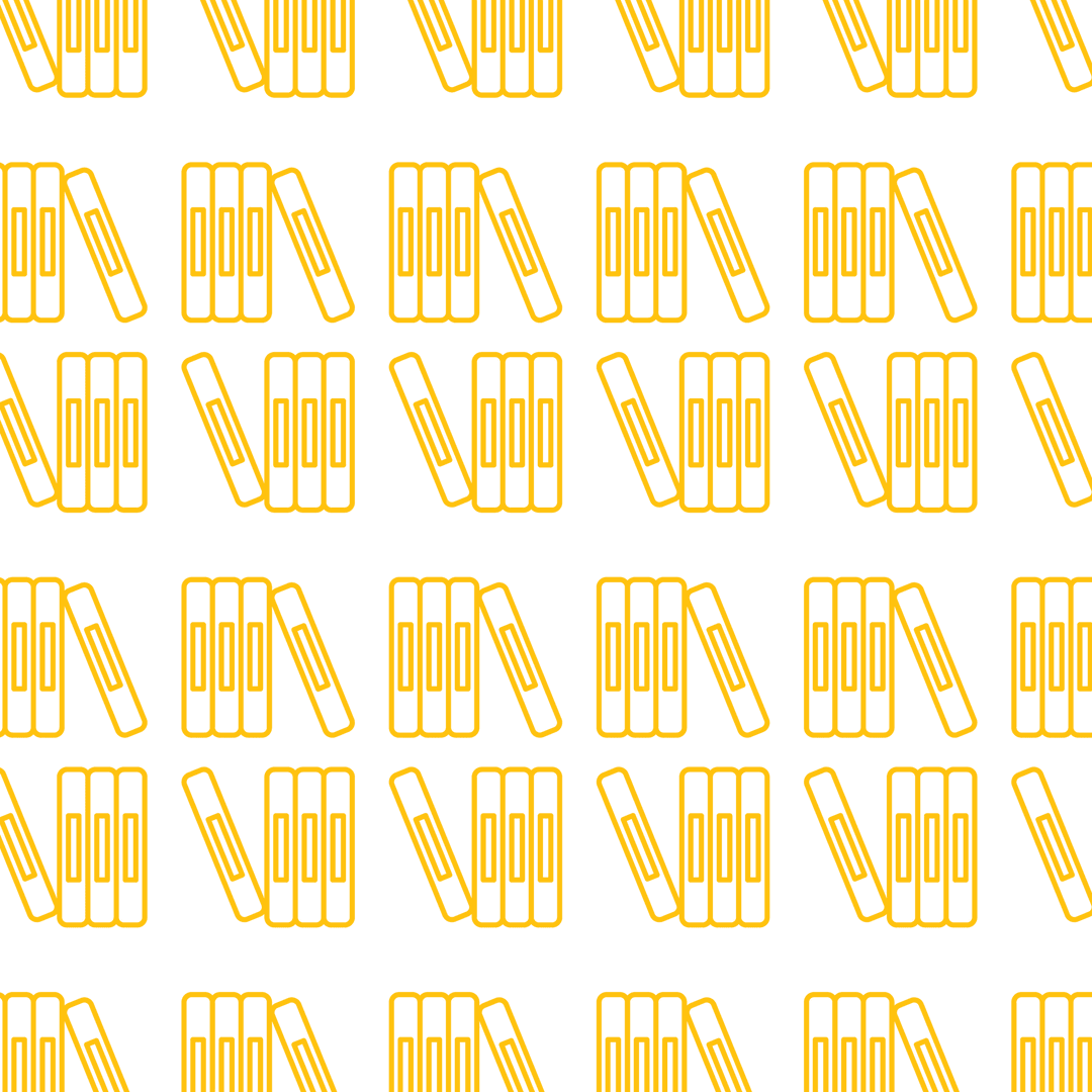 Books Pattern Yellow Shapes Transparent Background