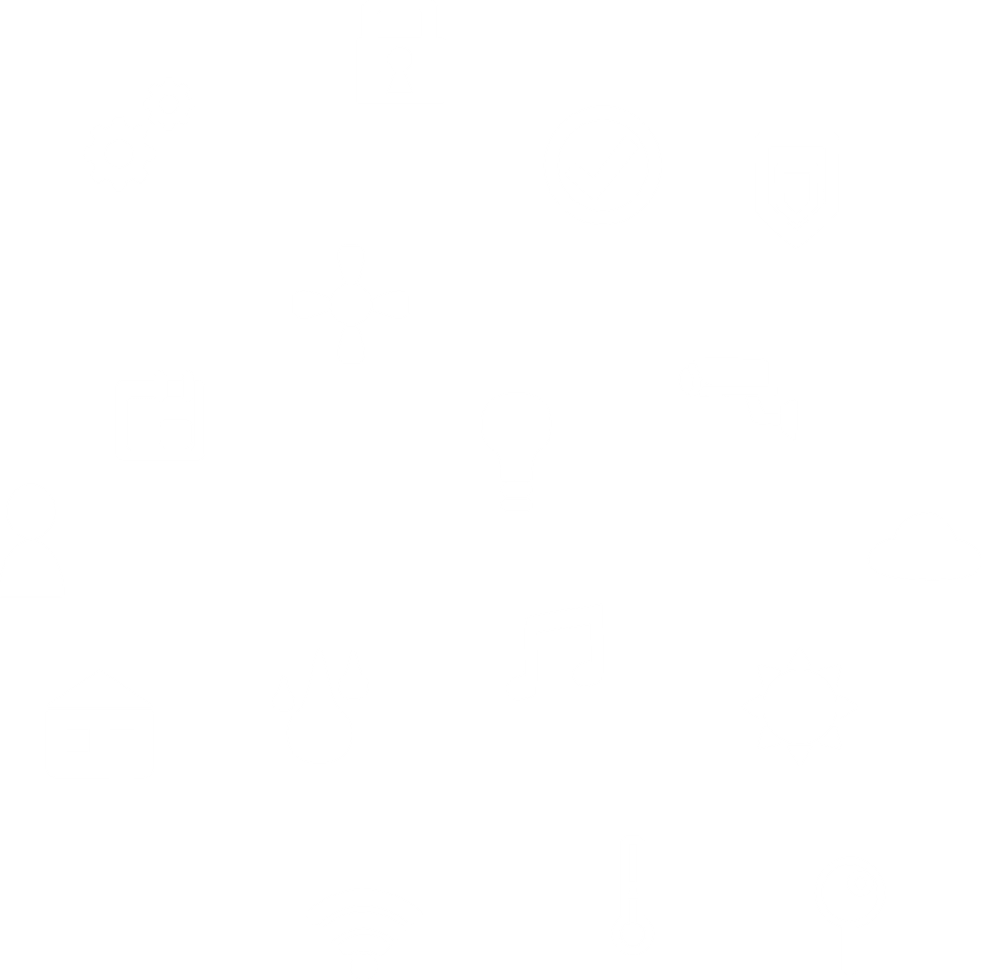 Transparent Network and Security Icons Digital Illustration