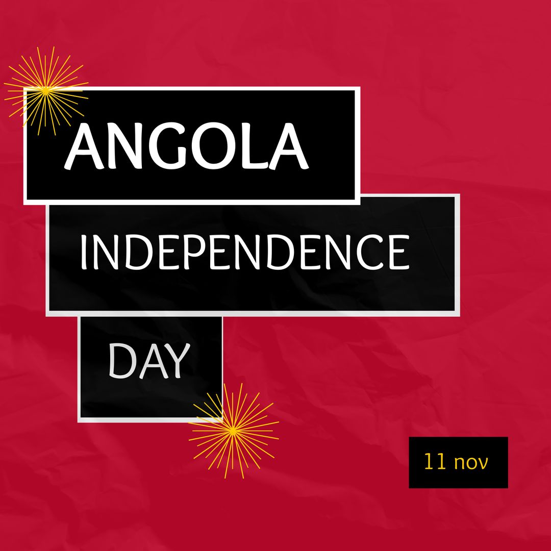 Angola Independence Day Bold Typography Design