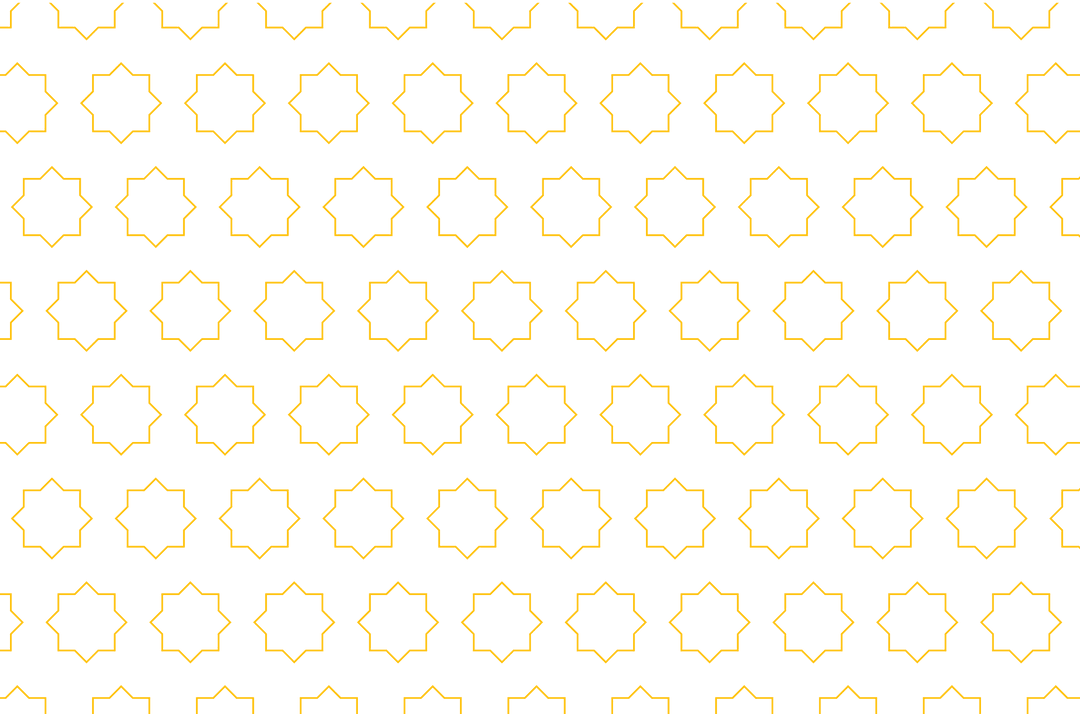 Yellow Repetitive Star Pattern on Transparent Background