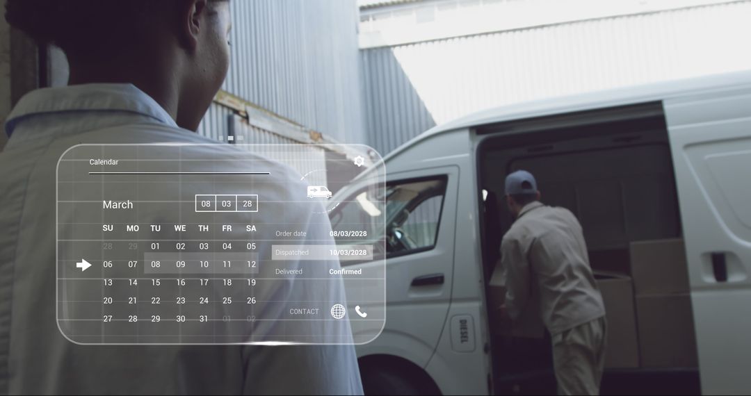 Digital Interface with Calendar Overseeing Delivery Operations