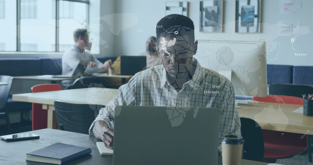 Senior Business Professional Working in Modern Shared Workspace