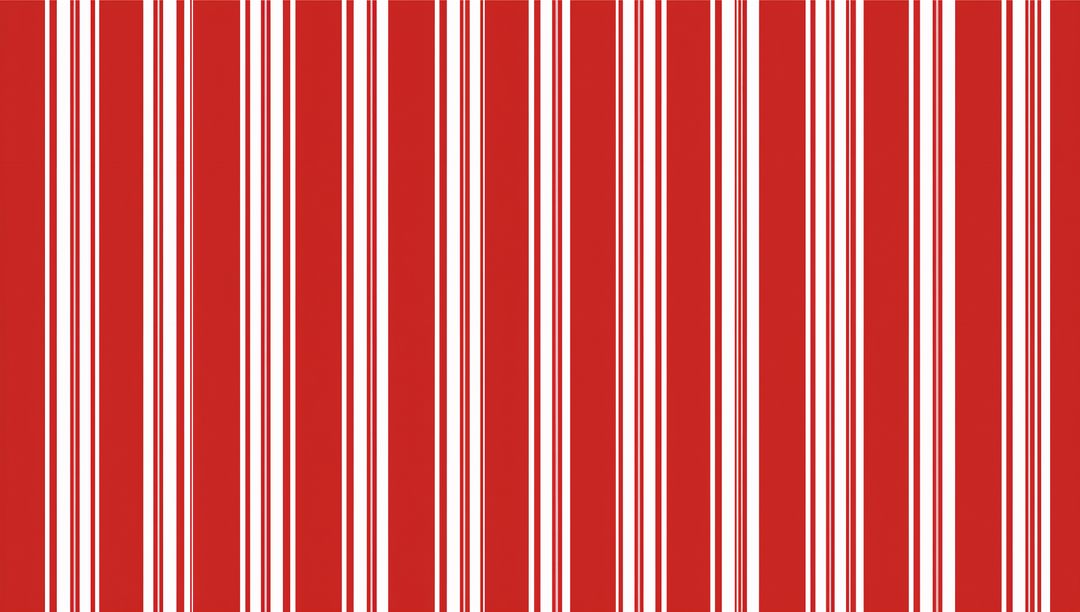 Bold Vertical Red and White Stripe Pattern for Wallpaper, Packaging and Textile Design
