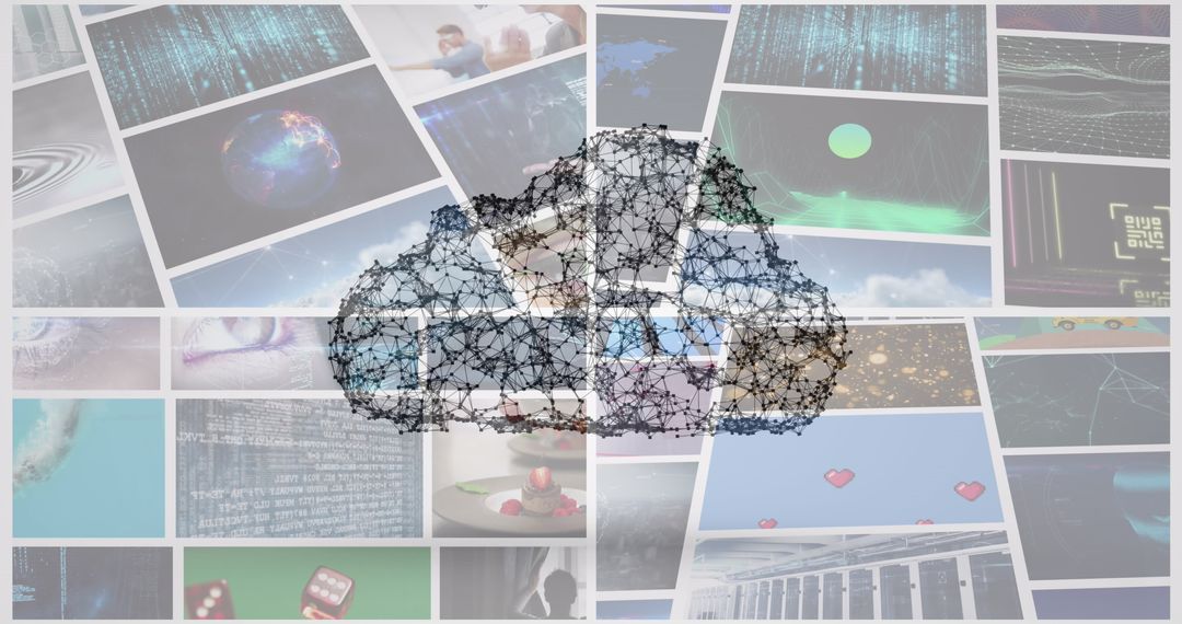 Cloud Network Overlay on Digital Composite Screens