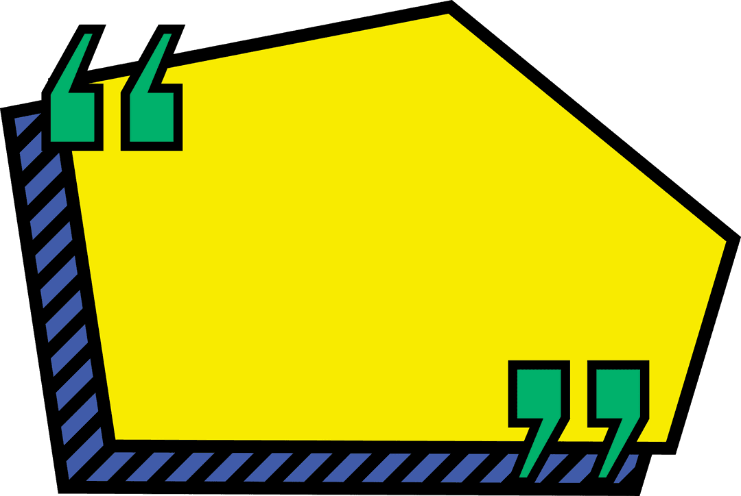 Colorful Text Bubble on Transparent Background Pop Art Style