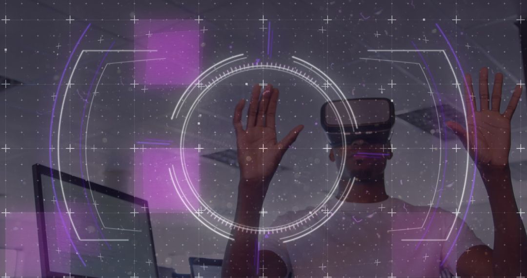 Virtual Reality Innovation in Modern Tech Workspace