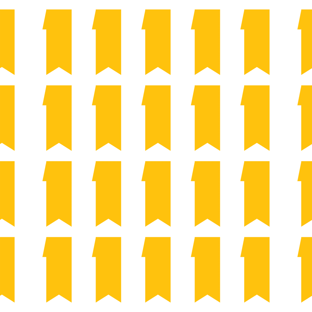 Yellow Geometric Pattern of Vertical Shapes on Transparent Background