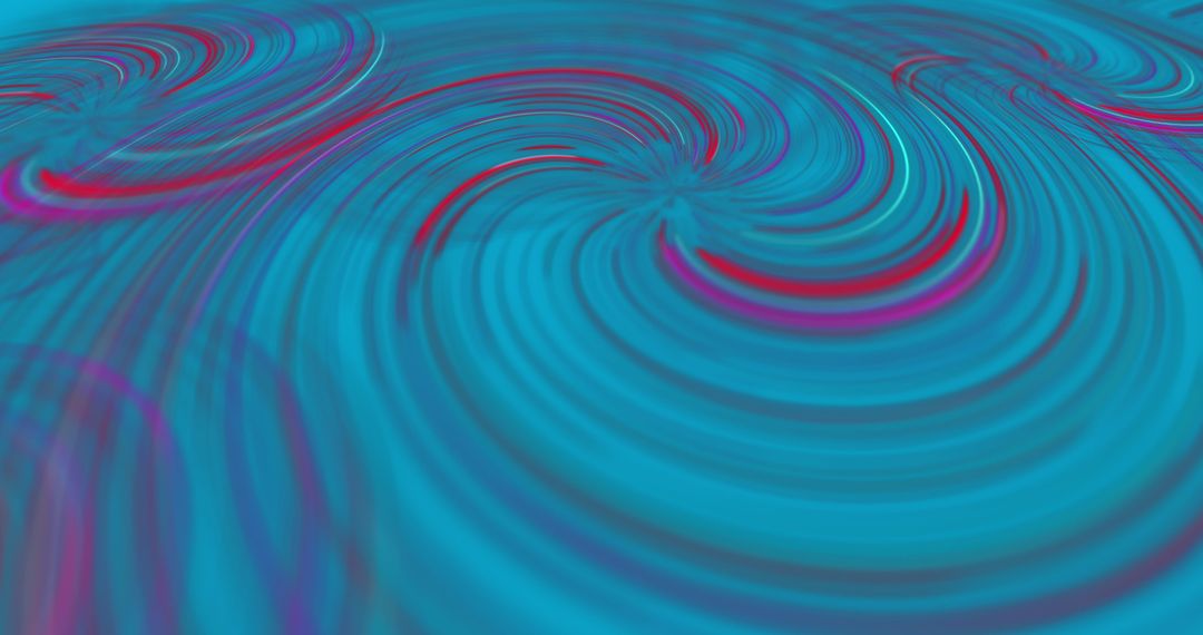 Vibrant Blue Circular Swirl Patterns Abstract Design