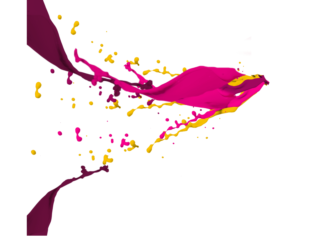 Vivid Paint Wave in Dynamic Transparent Motion