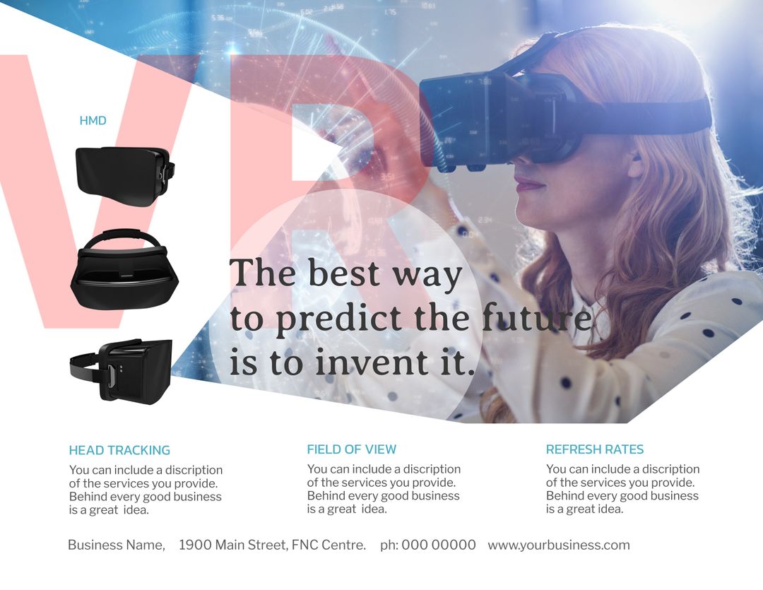 Future Technology Concept with Virtual Reality Innovation Focus