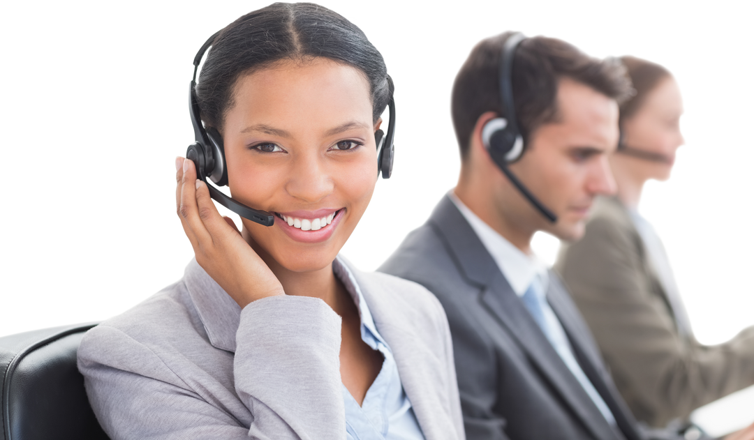 Customer Service Team on Transparent Background Engaging with Clients - Download Free Stock Images Pikwizard.com