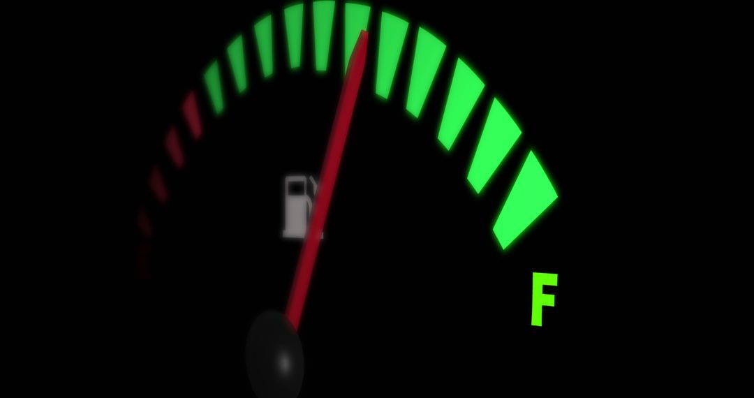 Full Fuel Gauge Indicating High Efficiency - Free Images, Stock Photos and Pictures on Pikwizard.com