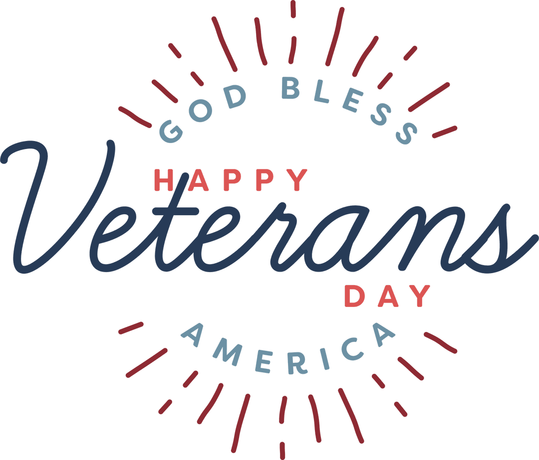 Transparent veterans day america's salute logo design