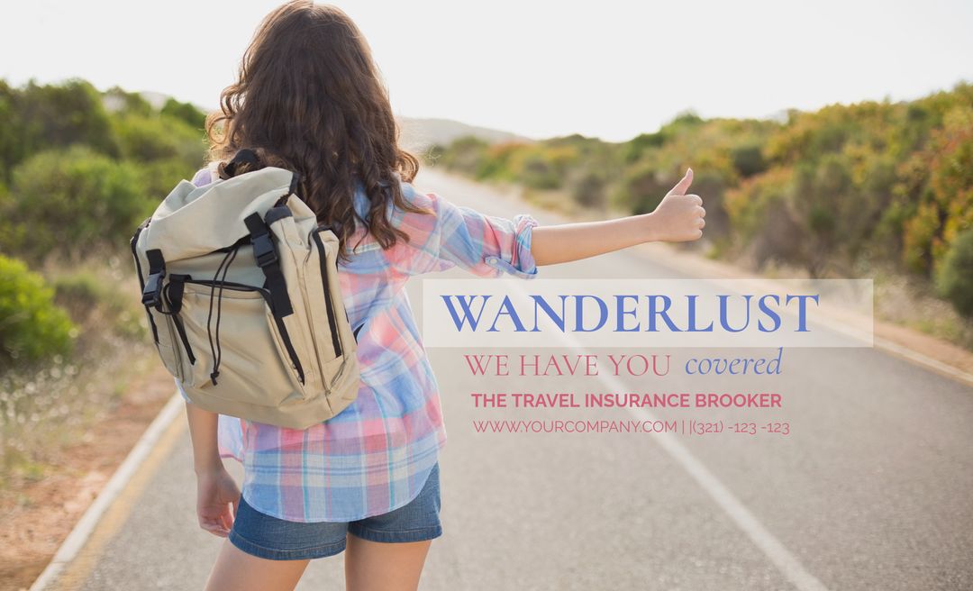 Backpacker Hitchhiking Inspiring Adventure Travel Insurance