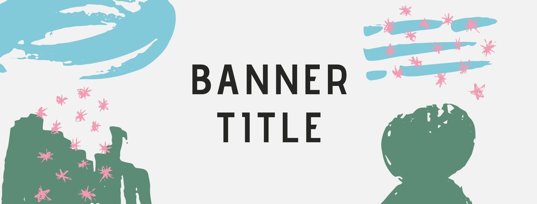 Eco-friendly Banner Design with Abstract Nature Graphics