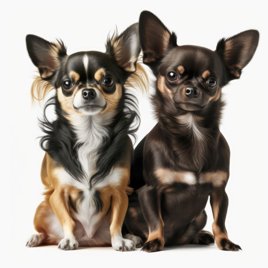 Close up of two cute chihuahua dogs, created using generative ai technology - Free Images, Stock Photos and Pictures on Pikwizard.com